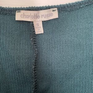 Mini dark green sweater dress. Worn once